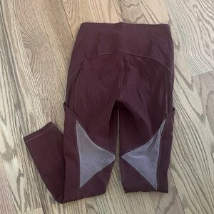 lululemon athletica Burgundy Leggings